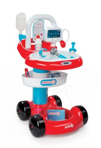 Smoby orvosi kocsi gyerekeknek 24422 piros-fehér Baba játék webáruház - játék rendelés online