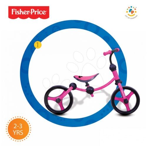smarTrike tanulóbicikli Fisher-Price Running Bike 2in1 1050233 rózsaszín-fekete Baba játék webáruház - játék rendelés online