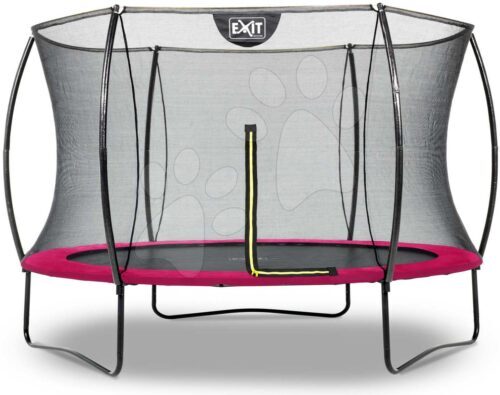 Trambulin védőhálóval Silhouette trampoline Exit Toys kerek 305 cm átmérővel rózsaszin Baba játék webáruház - játék rendelés online