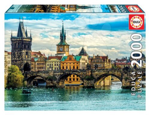 Puzzle View of Prague Educa 2000 darabos és Fix ragasztó 11 évtől Baba játék webáruház - játék rendelés online