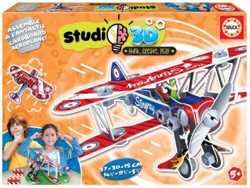 Puzzle közlekedési eszközök Airplane 3D Studio Educa műanyag csavarokkal 5 évtől Baba játék webáruház - játék rendelés online