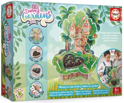 Kreatív alkotás 3D Dream Garden Casa Arbol Educa készítsd el a kertedet 6 évtől Baba játék webáruház - játék rendelés online