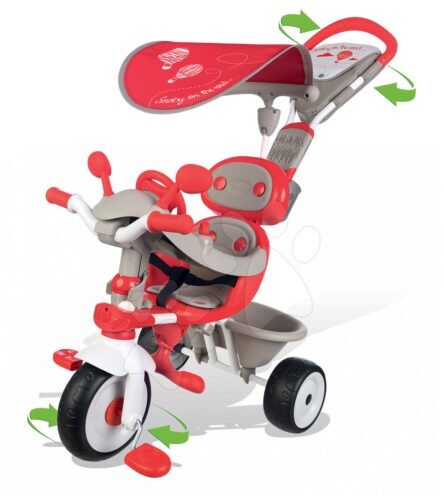 Smoby tricikli Baby Driver Confort 434208 piros Baba játék webáruház - játék rendelés online