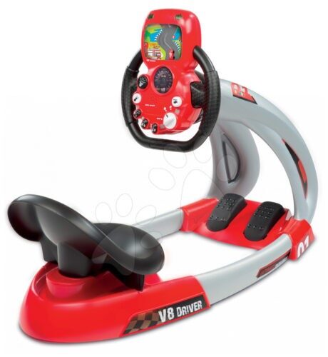 Smoby autóvezető szimulátor gyerekeknek 500243 piros Baba játék webáruház - játék rendelés online