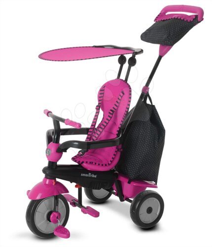 Tricikli smarTrike Glow 4in1 Touch Steering Black&Pink 6402200 rózsaszín-fekete Baba játék webáruház - játék rendelés online