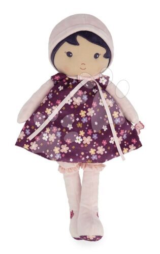 Rongybaba kisbabáknak Violette Doll Tendresse Kaloo 40 cm lila ruhácskában puha textilből 0 hó-tól Baba játék webáruház - játék rendelés online
