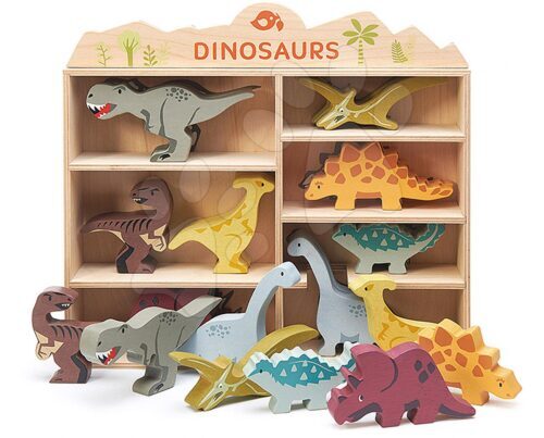 Fa ősállatok polcon 24 drb Dinosaurs set Tender Leaf Toys Baba játék webáruház - játék rendelés online