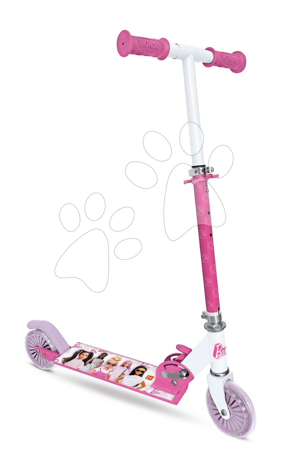 Mondo kétkerekű roller gyerekeknek Barbie 18081 rózsaszín-kék Baba játék webáruház - játék rendelés online