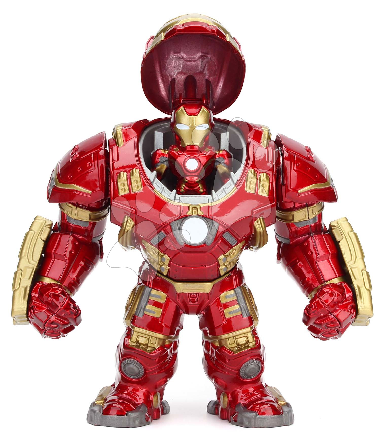 Figurák gyűjtői darab Marvel Hulkbuster és Iron Man Jada fém felnyitható sisakkal magassága 16