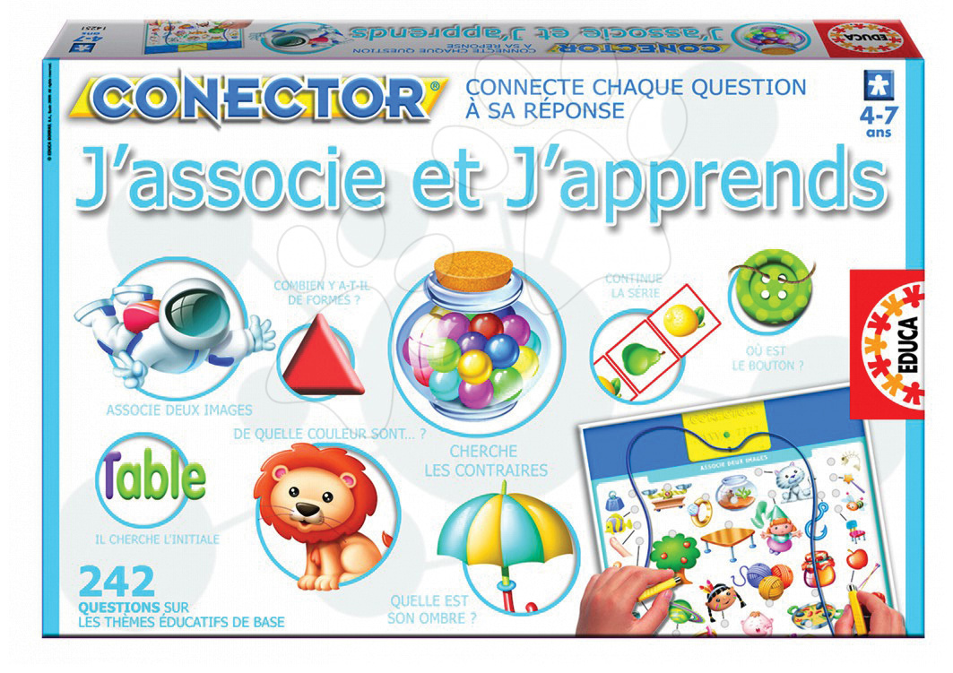 Educa oktatójáték Conector J'associe et J'apprends francia nyelven 14251 Baba játék webáruház - játék rendelés online