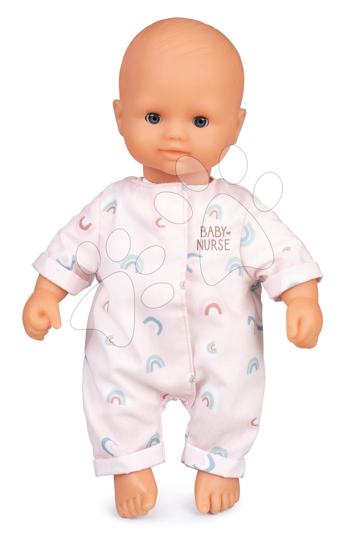 Játékbaba Natur Baby D'Amour Baby Nurse Smoby puha testű pasztell rugdalózóban 32 cm 18 hó-tól Baba játék webáruház - játék rendelés online